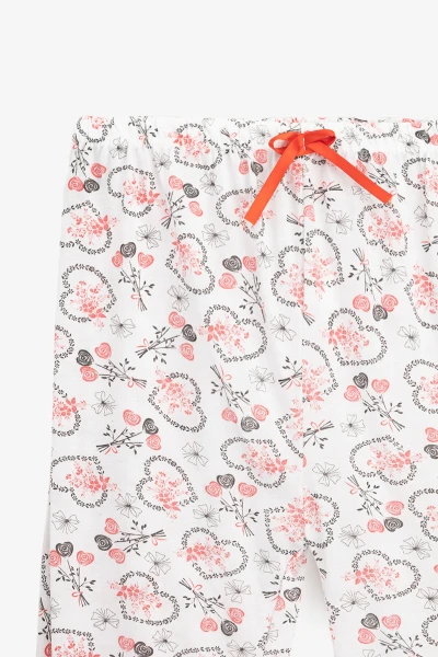 Пижама низ штаны женские Hart red M Бело-красный  Фото №1