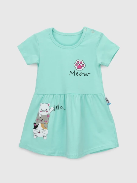 Сукня для дівчинки Baby Show 13152 86 см М&#039;ятний (2000990473882S)  Фото №0