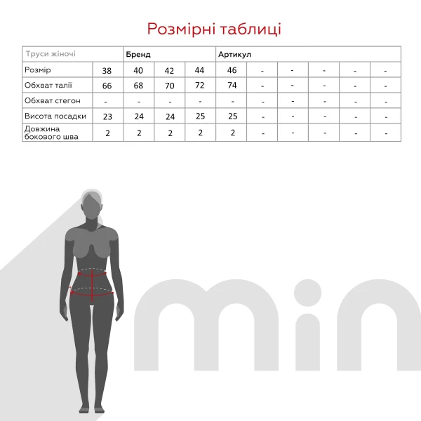 Плавки з візерунком жіночі On me 54968-1-K 38 Коричневий  Фото №8