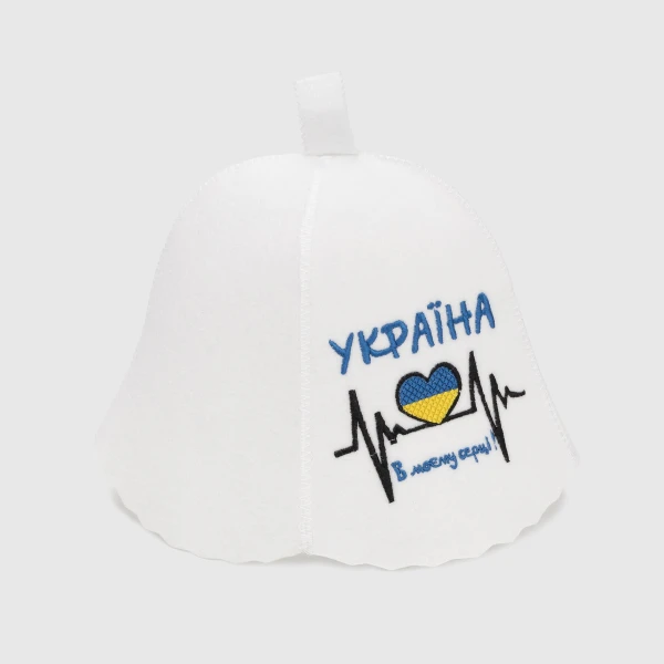 Шапка для сауни COTTONHILL Україна Білий (2000990279101A)  Фото №0