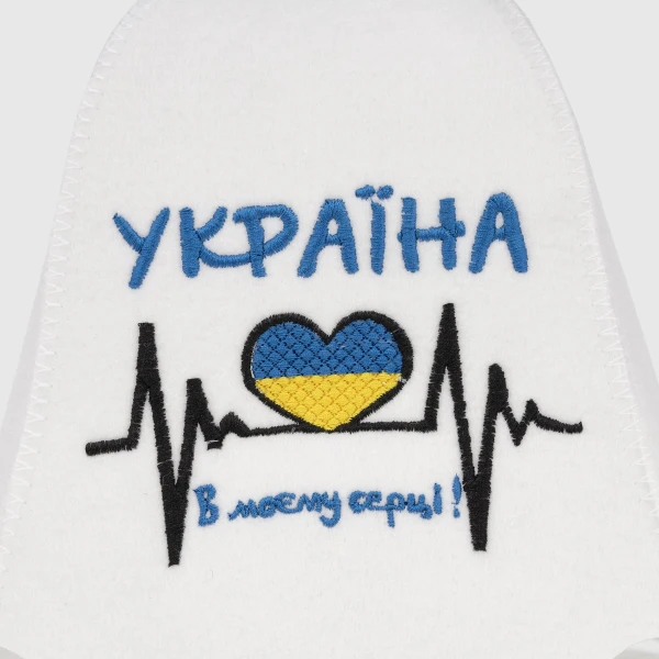Шапка для сауни COTTONHILL Україна Білий (2000990279101A)  Фото №2
