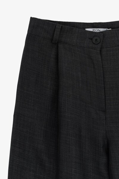 Купити Штани палаццо однотонні жіночі On me 2330 2XL Темно-сірий Артикул: 2000989926504 Фото №3