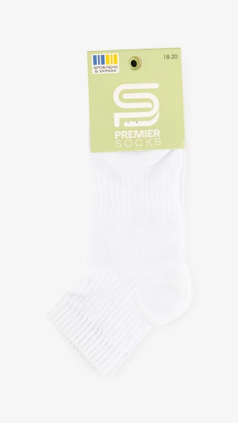 Носки для мальчика Premier Socks СР/рубчик 18-20 Белый  Фото №2