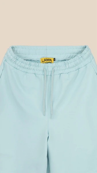 Купить Шорты трикотажные однотонные женские LAWA WBC02406 S Голубой Артикул: 2000999201332 Фото №3
