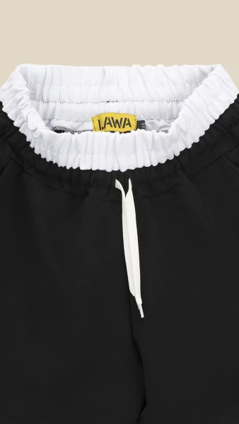Купить Шорты трикотажные однотонные женские LAWA WTC02438 S Черный Артикул: 2000999182709 Фото №3
