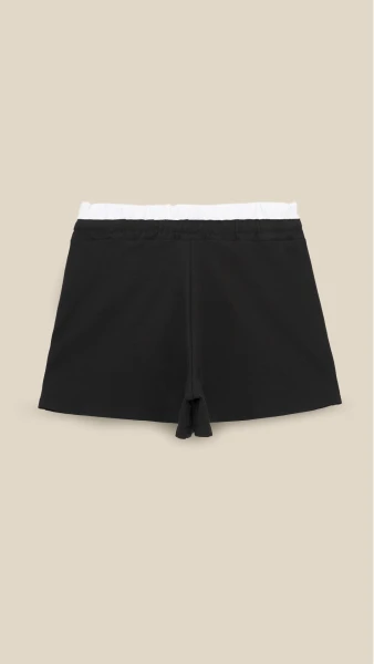 Купить Шорты трикотажные однотонные женские LAWA WTC02438 S Черный Артикул: 2000999182709 Фото №4