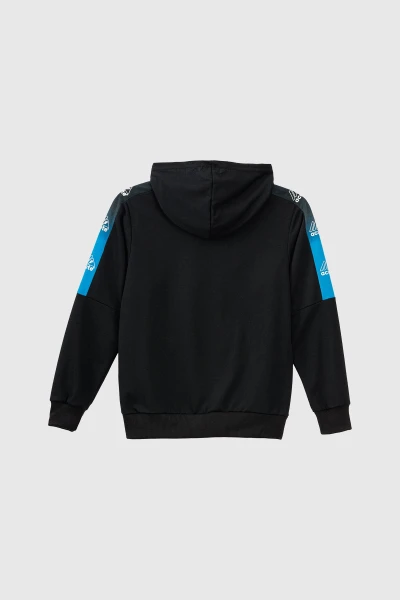 Спортивный костюм (кофта+штаны) для мальчика XHZ-0596 158 см Черно-голубой (2000990733139D)  Фото №13