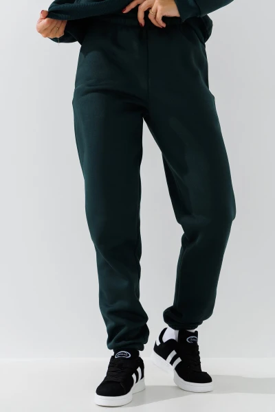Спортивные штаны джоггеры женские LAWA WBC02438 XS Темно-зеленый  Фото №0