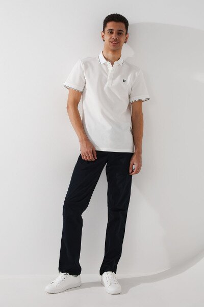 Купить Брюки однотонные прямые мужские Polo Awa K601-206 31 Темно-синий Артикул: 2000990775429 Фото №2