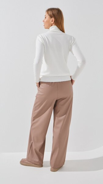 Купить Брюки однотонные женские SL 906 44 Мокко Артикул: 2000999285677 Фото №5