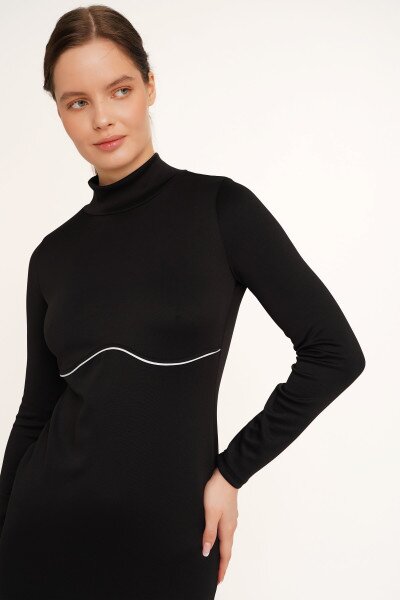 Купить Платье однотонное женское LAWA WTC02358 XS Черный Артикул: 2000990437945 Фото №4
