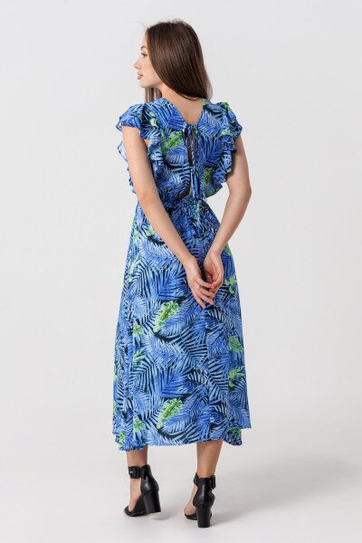 Купить Платье с узором женское TL230272 XS Синий (2000990334381S) Артикул: 2000990334381 Фото №4