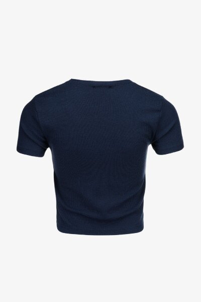 Купити Топ однотонний жіночий  80677 L/XL Синій Артикул: 2000990998224 Фото №3
