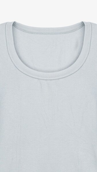Купити Топ однотонний жіночий Bclothing 8854 M Блакитний Артикул: 2000999178641 Фото №8