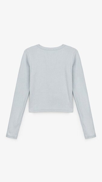 Купити Топ однотонний жіночий Bclothing 8854 M Блакитний Артикул: 2000999178641 Фото №10
