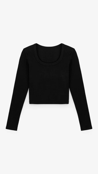 Купить Топ однотонный женский Bclothing 8854 L Черный Артикул: 2000999178672 Фото №7