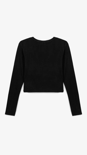 Купить Топ однотонный женский Bclothing 8854 L Черный Артикул: 2000999178672 Фото №10