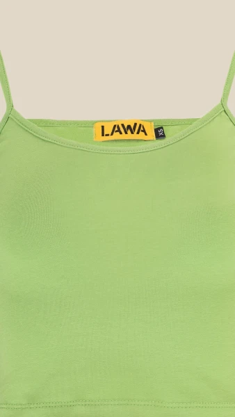 Купити Топ однотонний жіночий LAWA WBC02381 XL Оливковий Артикул: 2000999185427 Фото №2