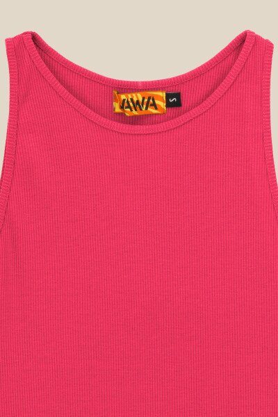 Купить Топ однотонный женский LAWA WBC02310 XS Малиновый Артикул: 2000990541505 Фото №8