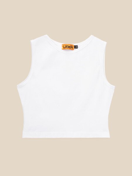 Купить Топ однотонный женский LAWA WBC02380 XS Белый Артикул: 2000990547897 Фото №6