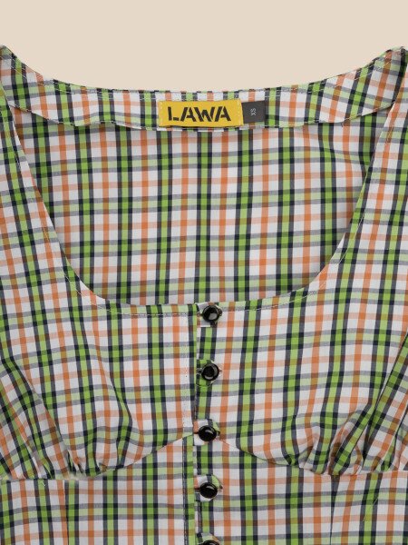 Купити Топ з візерунком жіночий LAWA WTC02498 XS Хакі Артикул: 2000999650291 Фото №2