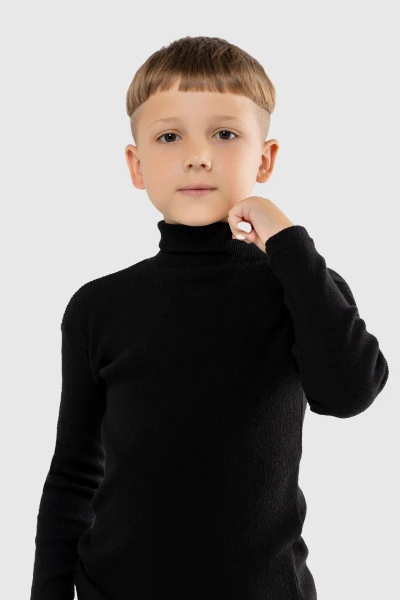 Водолазка однотонная Happy Kids 58 110 см Черный (2000989741541W)  Фото №10
