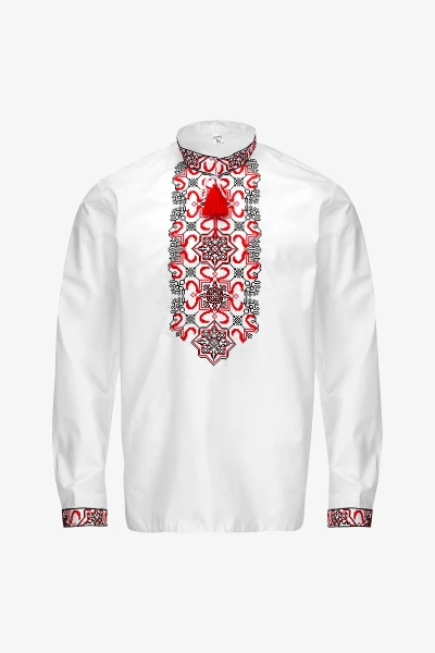 Вишиванка чоловіча  Полковник S Біло-червоний  Фото №14