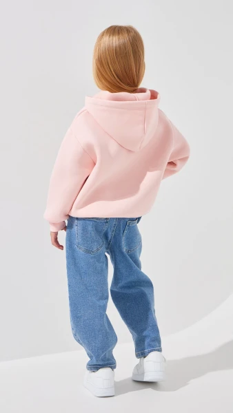 Худі з принтом для дівчинки First Kids M-202 92 см Рожевий  Фото №3