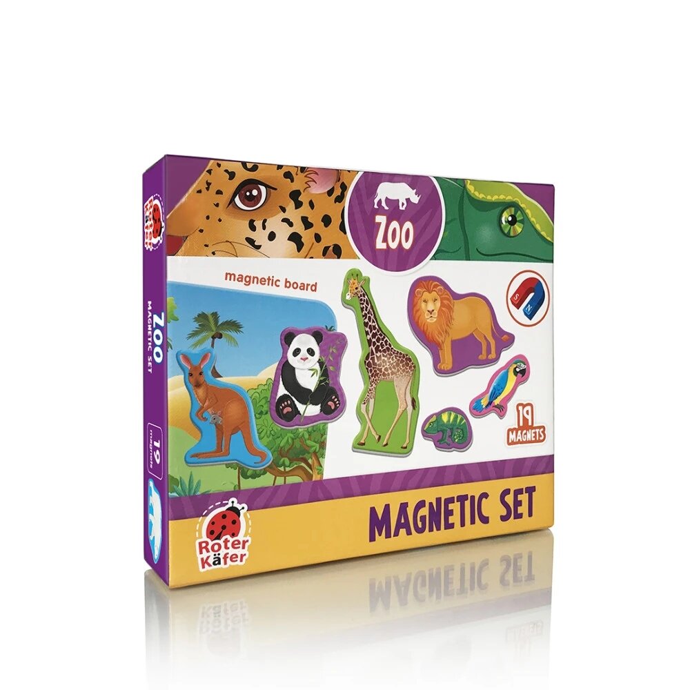 Набір магнітів з дошкою &quot;Zoo&quot; Vladi Toys RK2090-02 (5903858960340)  Фото №0