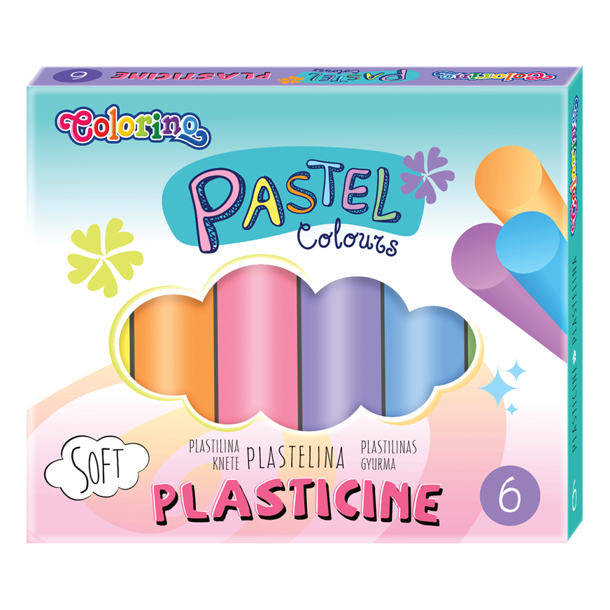 Пластилин 6 цветов PASTEL COLORINO Malevaro 84972PTR (5907620184972)(SC)  Фото №0