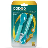 Мягкие ложки BABOO 10-034 от 4 месяцев Бирюзовые (5057778100345)  Фото №2