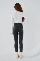 Джинсы Slim Fit женские On me 3103 baza 32 Темно-серый (2000989542063D)  Фото №2