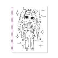 Набор для творчества серия «COLORING FUN» раскраска с карандашами на пружине «Для девочек» Апельсин НТ-39-01 Разноцветный  Фото №0