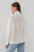 Джемпер однотонний жіночий Femme 1017 M Білий (2000989871286D)  Фото №3