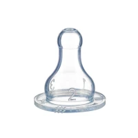 Силіконова соска для годування класична Bebe Confort 3102201300 2шт розмір S1 три швидкості (3220660267019)