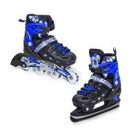 Ролики-ковзани Scale Sport 38-41 Чорно-синій (2000903105985)  Фото №5