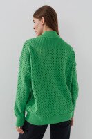 Джемпер однотонний жіночий Femme 1017 M Зелений (2000989871309D)  Фото №2