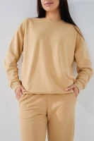 Свитшот женский On me Kuz-2 baza 2XL Бежевый (2000989529781D)  Фото №0