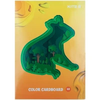Картон цветной односторонний Kite K21-1257 10 цветов