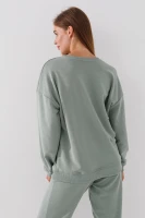 Свитшот однотонный женский On me Onme-02 baza 2XL Оливковый (2000990035271D)  Фото №3