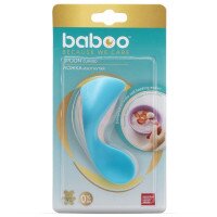 Выгнутая тренировочная ложка BABOO 10-032 от 9 месяцев Электрик (5057778100321)  Фото №1