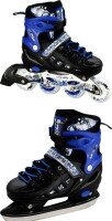 Ролики-ковзани Scale Sport 38-41 Чорно-синій (2000903105985)  Фото №0