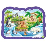 Пазли-вкладинки &quot;Тварини зоопарку&quot; Vladi Toys RK7020-02