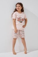 Пижама для девочки Mini Moon 6374 110 см Персиковый