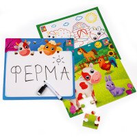Гра настільна &quot;Набір 4в1 Ферма&quot; Vladi Toys VT2002-01 (4820234763610)  Фото №1