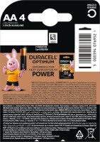 Батарейки Duracell 5014459 AA (LR6) 1.5V 4 шт (5000394076952)  Фото №0