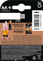 Батарейки Duracell 5014459 AA (LR6) 1.5V 4 шт (5000394076952)  Фото №0