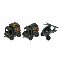 Набор авто Тигрес &quot;Kid cars&quot; военный 3 шт. 39998 (4820159399987)  Фото №1