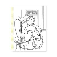 Набор для творчества серия «COLORING FUN» раскраска с карандашами на пружине «Усо-лапо-хвостики» Апельсин НТ-39-03 Разноцветный  Фото №0