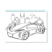 Набор для творчества серия «COLORING FUN» раскраска с карандашами на пружине «Для мальчиков» Апельсин НТ-39-02 Разноцветный  Фото №0